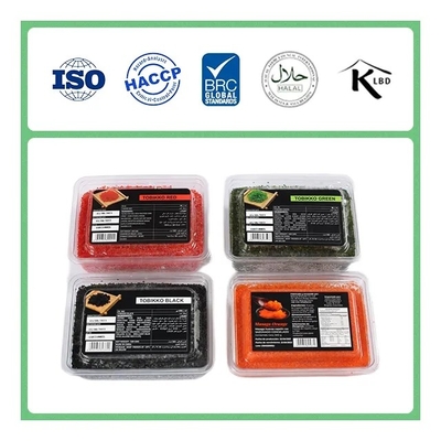 500g Seasoned Capelin Roe Masago Orange For Japanese Cuisines