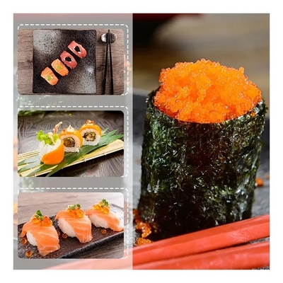 500g Seasoned Capelin Roe Masago Orange For Japanese Cuisines