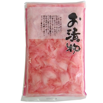 Chinese Red Salted Pickled Sushi Ginger 1.01kg For Sushi Product